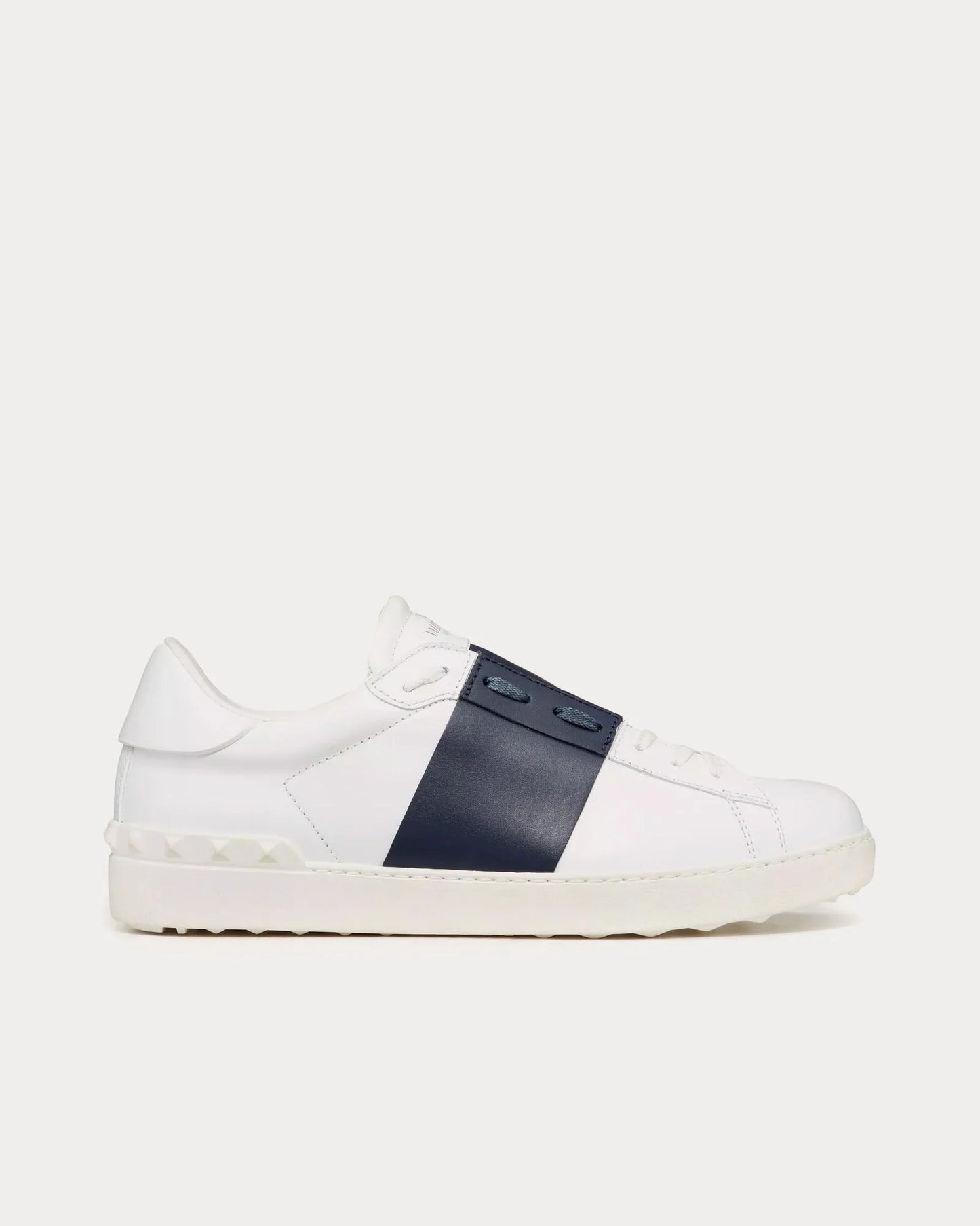 V Open Leather Sneaker