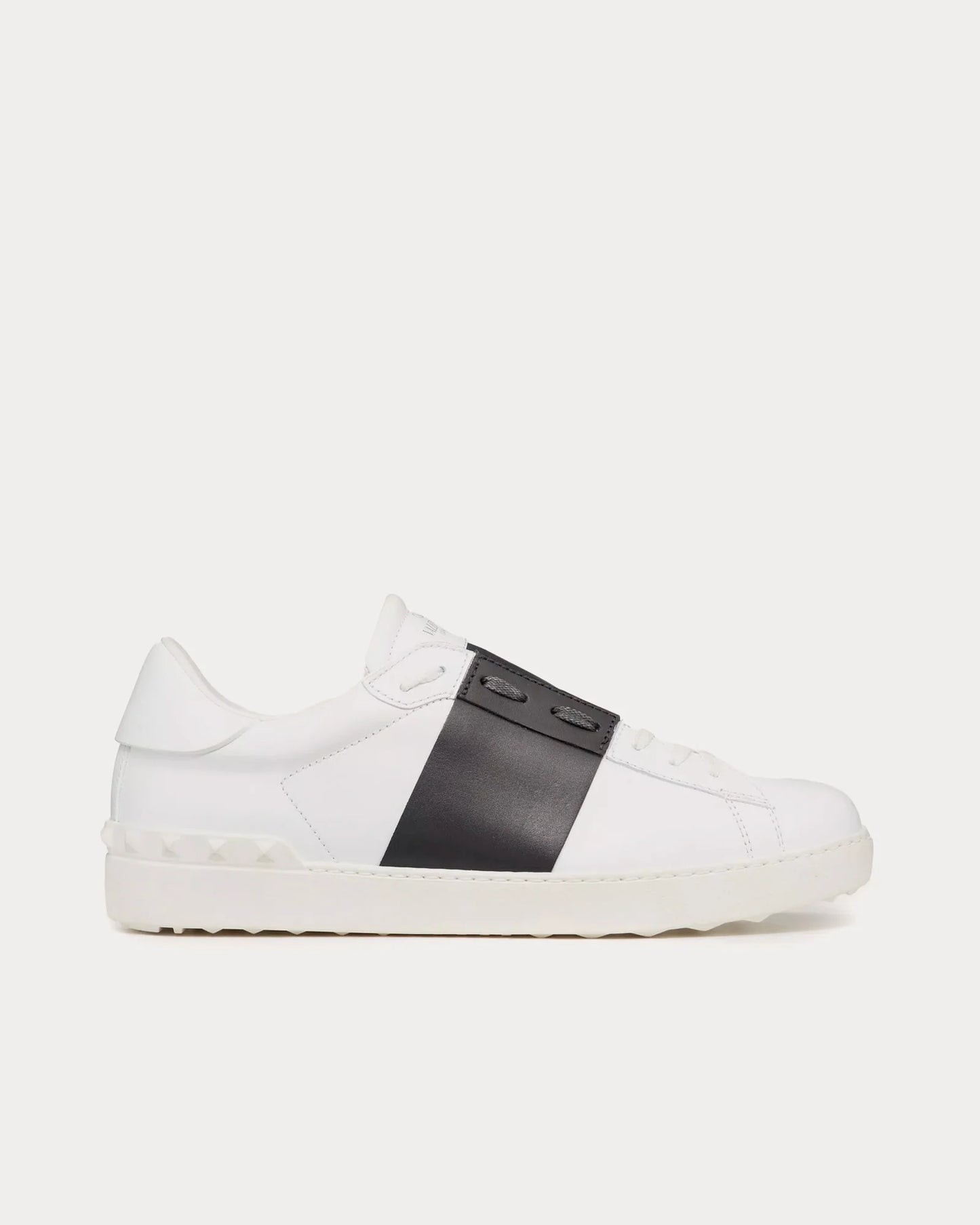 V Open Leather Sneaker