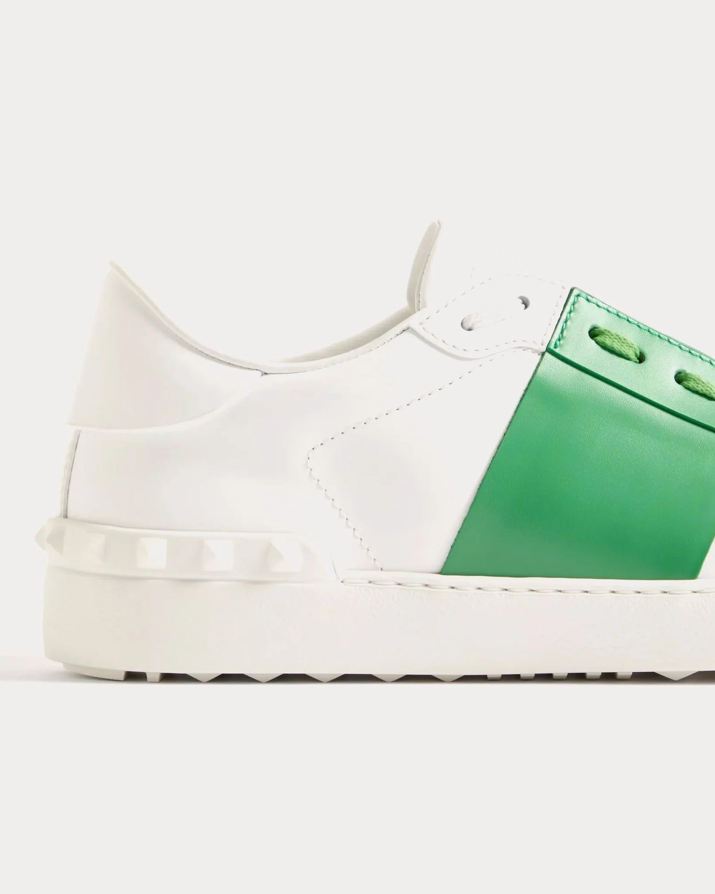 V Open Leather Sneaker