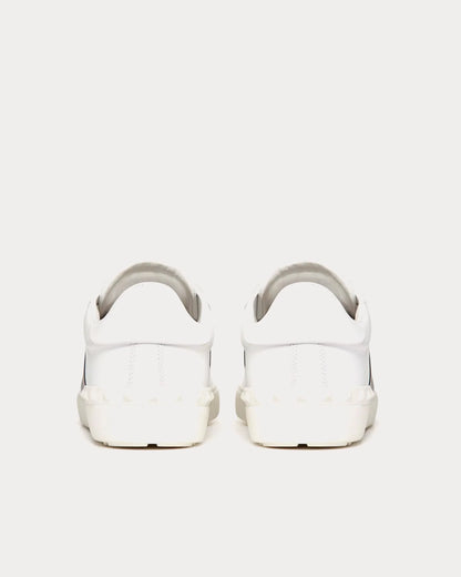 V Open Leather Sneaker