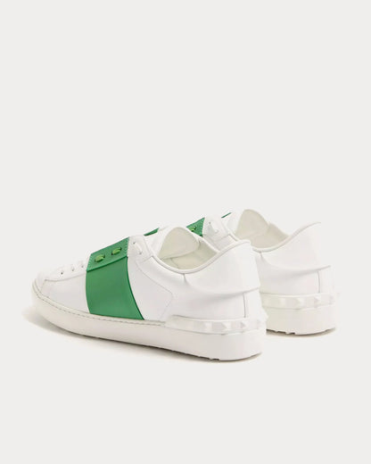 V Open Leather Sneaker