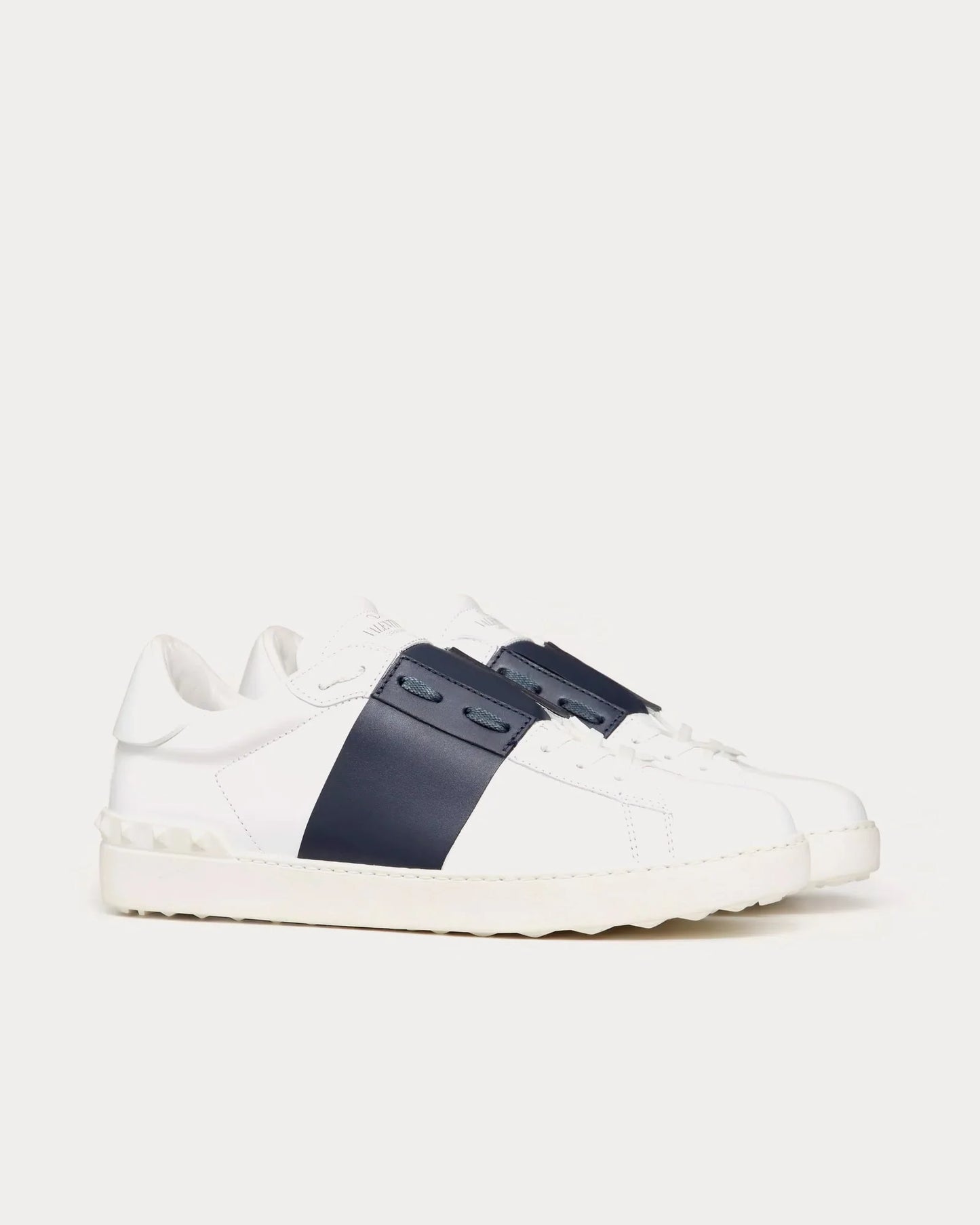 V Open Leather Sneaker