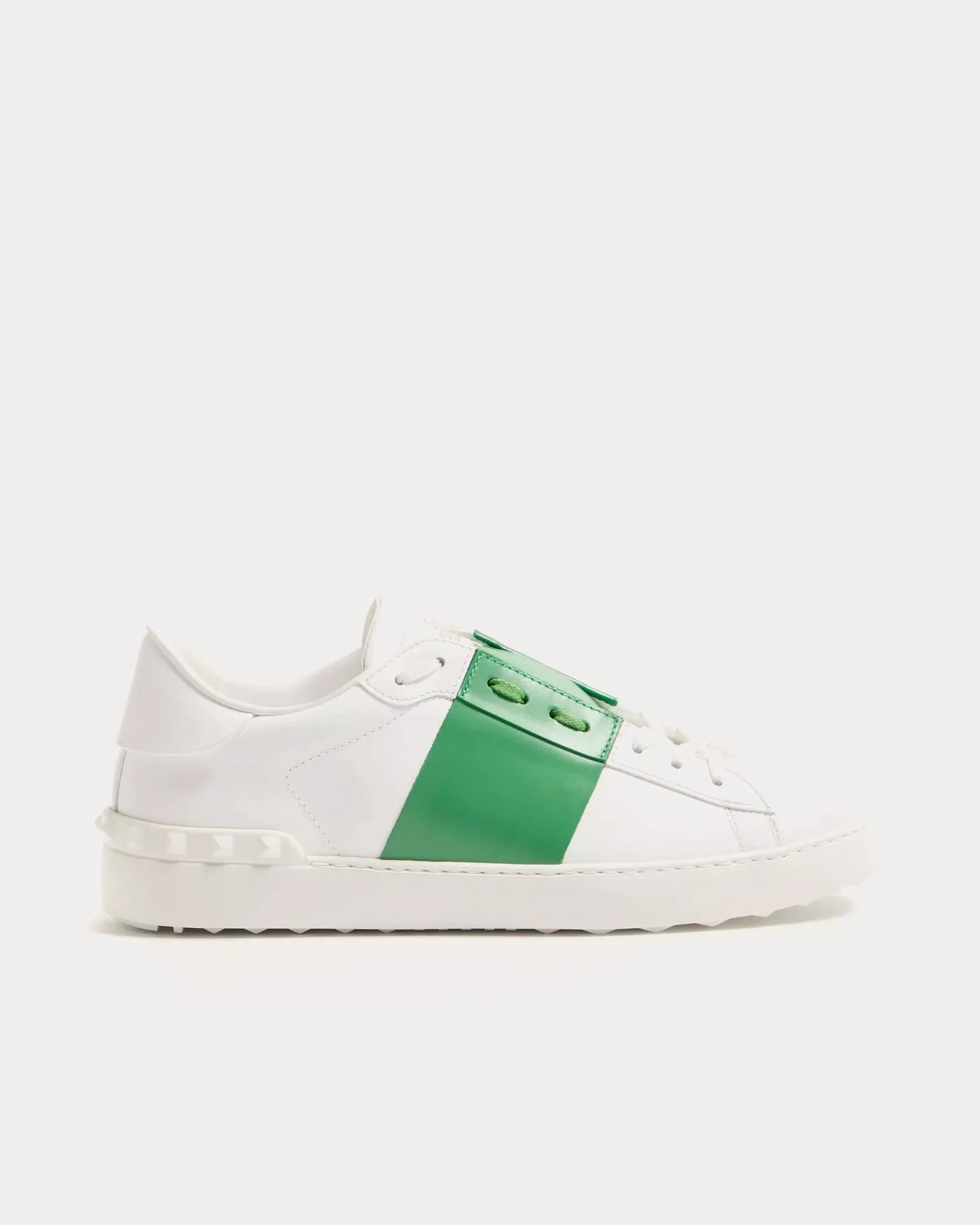 V Open Leather Sneaker